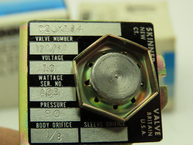 Honeywell Skinner C2JX194 Solenoid Valve 2-Way NC 90PSI 1/8"NPT No Coil Lot of 4