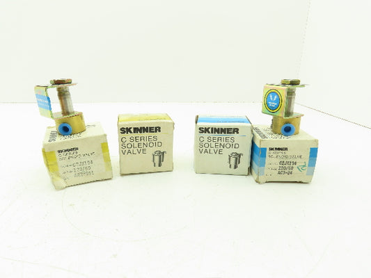 Honeywell Skinner C2JX194 Solenoid Valve 2-Way NC 90PSI 1/8"NPT No Coil Lot of 4