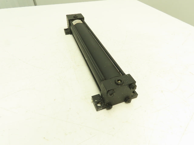 Atlas ASL Pneumatic Air Cylinder 2" Bore 12" Stroke 250 PSI Foot Mount