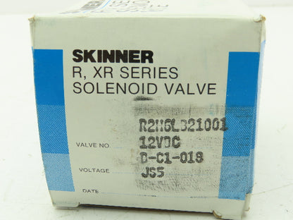 Honeywell Skinner R2H6LB21001 Solenoid Valve 2-Way NC 12VDC 5-1000 PSI 1/4" NPT