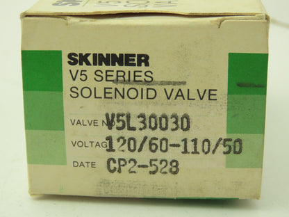 Honeywell Skinner V5L30030 Solenoid Valve 3-Way NC 120V 400 PSI 1/8" NPT