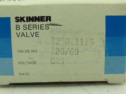 Honeywell Skinner B2DBE1175N Solenoid Valve 2-Way NC 120V 175 PSI 1/8" NPT