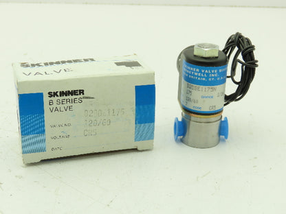 Honeywell Skinner B2DBE1175N Solenoid Valve 2-Way NC 120V 175 PSI 1/8" NPT