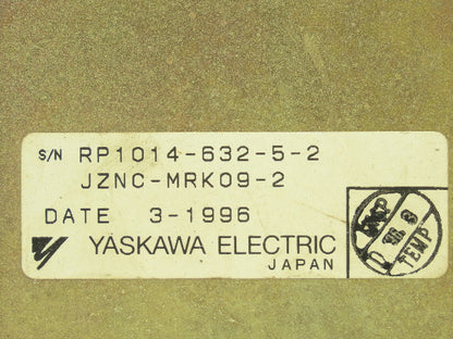 Yaskawa Electric JZNC-MRK09-2 Robot Controller Back Panel