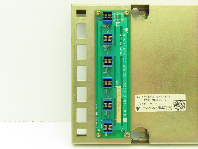 Yaskawa Electric JZNC-MRK09-2 Robot Controller Back Panel