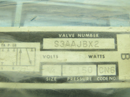 Honeywell Skinner S3AAJBX2 Directional Control Valve Pneumatic Air 5 Port 3 Pos