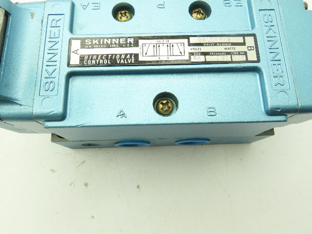 Honeywell Skinner S4L0KFX5 Directional Control Spool Valve 5 Port 3 Pos 3/4" NPT