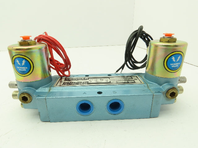 Honeywell Skinner S3RRGBL3 Directional Control Spool Valve 120V 5 Port 3 Pos 3/8