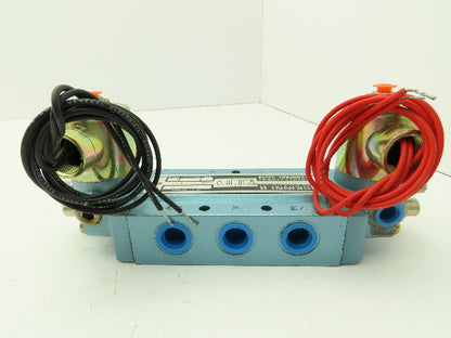 Honeywell Skinner S3RRGBL3 Directional Control Spool Valve 120V 5 Port 3 Pos 3/8