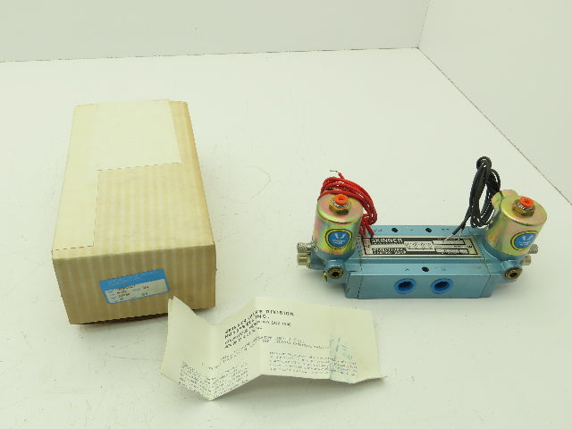 Honeywell Skinner S3RRGBL3 Directional Control Spool Valve 120V 5 Port 3 Pos 3/8