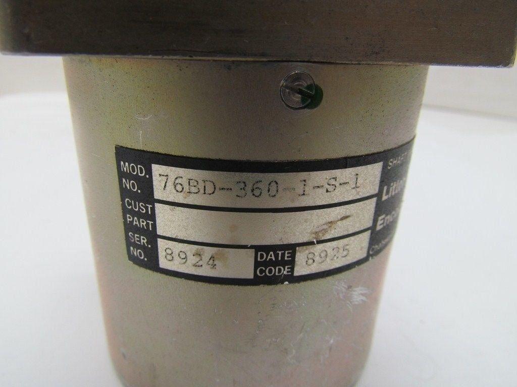 BEI Litton 76BD-360-1-S-1 76 Series Optical Rotary Shaft Encoder