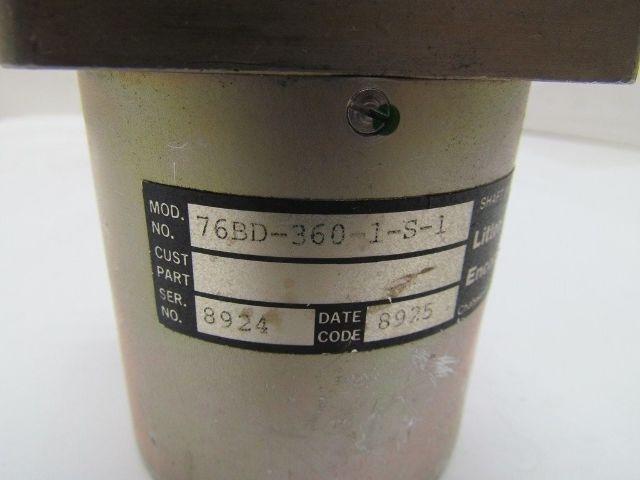 BEI Litton 76BD-360-1-S-1 76 Series Optical Rotary Shaft Encoder