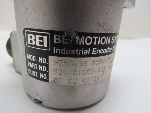BEI Motion Systems H25D-SS-8000-M5-ABZC-8830-LED-SM18-S P/N 924-01005-634