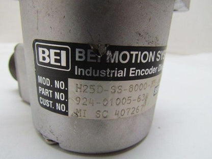 BEI Motion Systems H25D-SS-8000-M5-ABZC-8830-LED-SM18-S P/N 924-01005-634