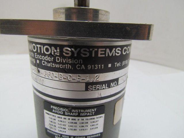 BEI Motion Systems K25-P-H-360-B-C-E-1.2 Rotary Encoder w/o No. 5231-000