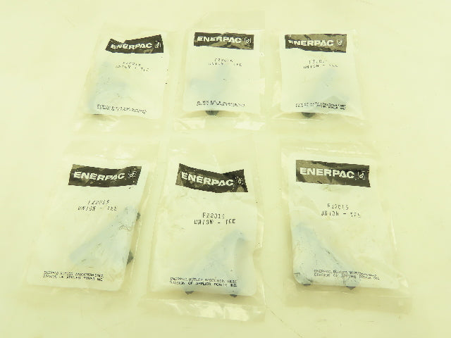 Parker Enerpac 4BU Steel Compression Fitting Tee 1/4" Tube  -Lot of 6