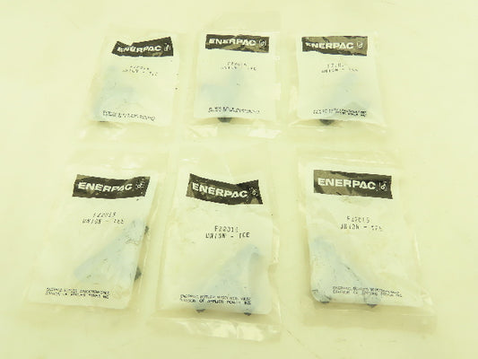 Parker Enerpac 4BU Steel Compression Fitting Tee 1/4" Tube  -Lot of 6
