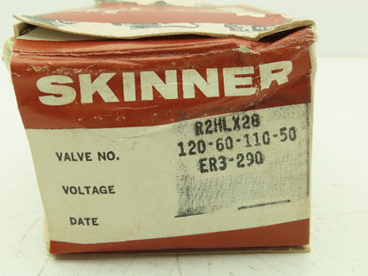 Honeywell Skinner R2HLX28 Solenoid Valve 2-Way NC 120VAC 60HZ 1250 PSI 1/4" NPT