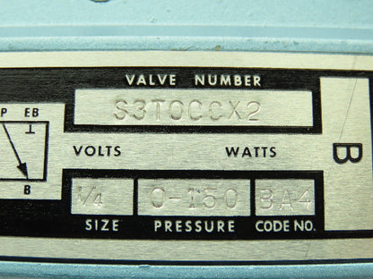Honeywell Skinner S3T0CCX2 Directional Control Valve Pneumatic Air Foot Pedal