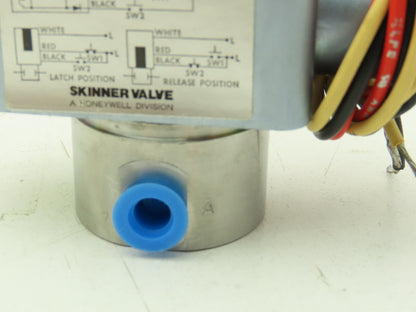 Honeywell Skinner V53ARMM1050 Solenoid Valve 3-Way NC 120V 50PSI 1/8NPT Latching
