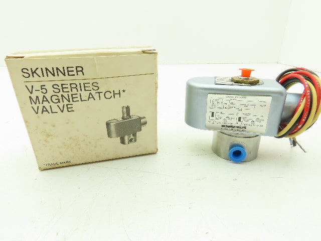 Honeywell Skinner V53ARMM1050 Solenoid Valve 3-Way NC 120V 50PSI 1/8NPT Latching