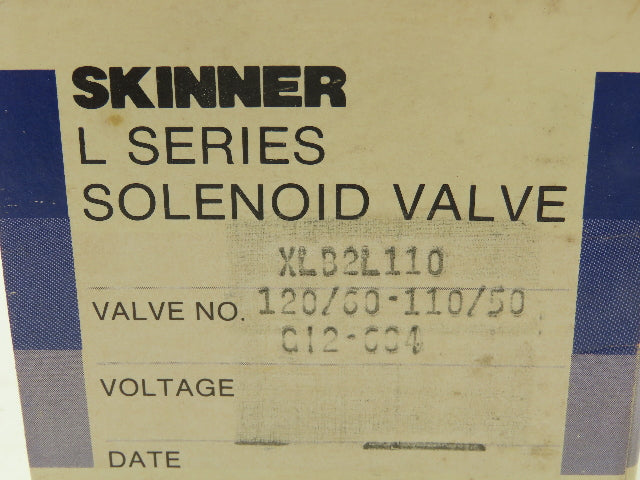 Honeywell Skinner XLB2L110 Brass Solenoid Valve 2-Way NC 120V 50 PSI 3/4" NPT