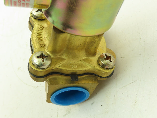 Honeywell Skinner XLB2L110 Brass Solenoid Valve 2-Way NC 120V 50 PSI 3/4" NPT