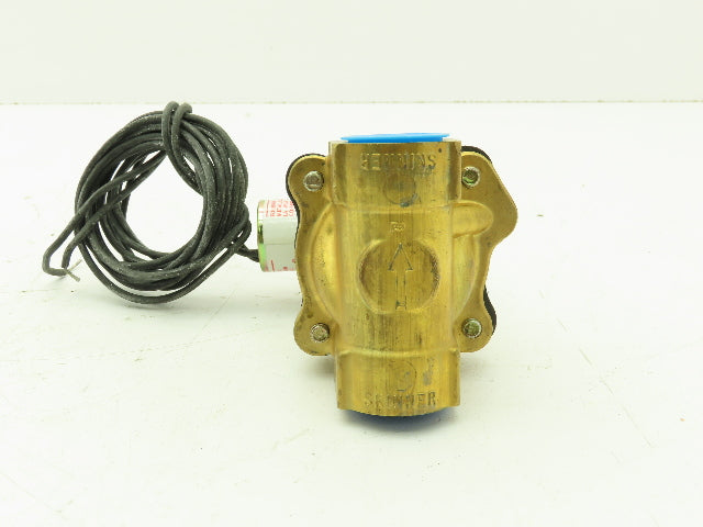 Honeywell Skinner XLB2L110 Brass Solenoid Valve 2-Way NC 120V 50 PSI 3/4" NPT