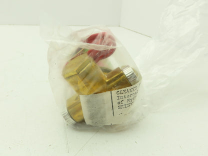 Honeywell Skinner R2LX20 Brass Solenoid Valve 2-Way 120V 200 PSI 1/4" NPT Oxygen