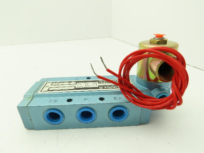 Honeywell Skinner S3R0ABL3 Solenoid Spool Valve 5-Way 2 Pos 120V 150 PSI 3/8"NPT