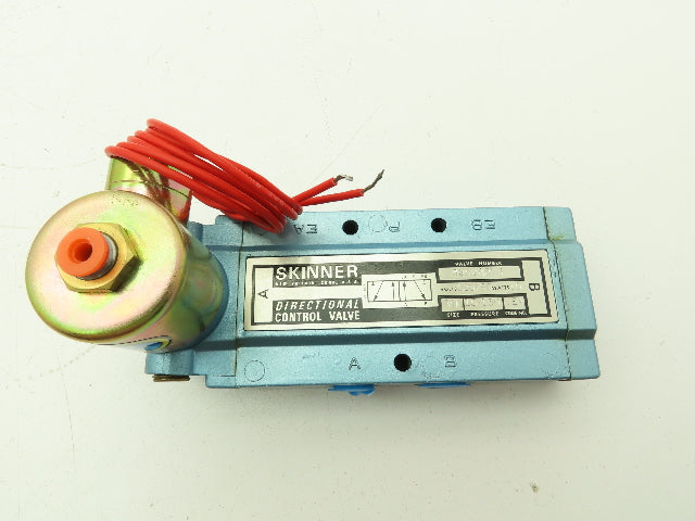 Honeywell Skinner S3R0ABL3 Solenoid Spool Valve 5-Way 2 Pos 120V 150 PSI 3/8"NPT