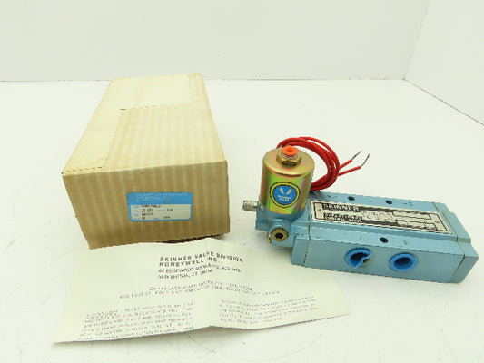Honeywell Skinner S3R0ABL3 Solenoid Spool Valve 5-Way 2 Pos 120V 150 PSI 3/8"NPT