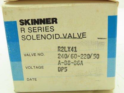 Honeywell Skinner R2LX41 Solenoid Valve 2-Way NC 240V 5-200 PSI 1/4" NPT