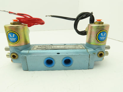 Honeywell Skinner S3RRJAL3 Solenoid Spool Valve 5-Way 3 Pos 120V 150 PSI 3/8"NPT