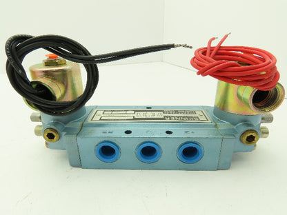 Honeywell Skinner S3RRJAL3 Solenoid Spool Valve 5-Way 3 Pos 120V 150 PSI 3/8"NPT