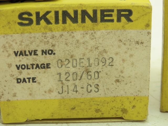 Honeywell Skinner C2DE1092 Brass Solenoid Valve 2-Way NC 90 PSI 1/8"NPT Lot of 4
