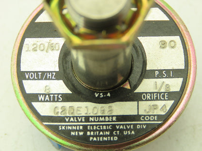 Honeywell Skinner C2DE1092 Brass Solenoid Valve 2-Way NC 90 PSI 1/8"NPT Lot of 4