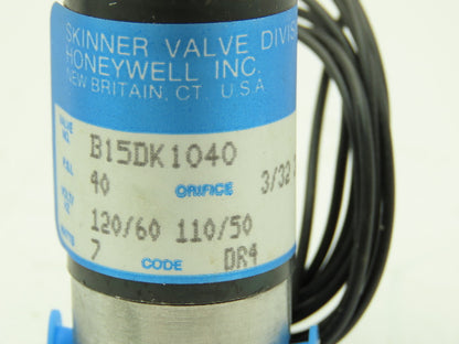 Honeywell Skinner B15DK1040 Solenoid Valve 3-Way NO 120V 40 PSI 1/8" NPT