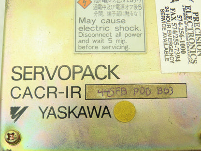 Yaskawa CACR-IR44SFB-P00-B03 Servopack Servo Drive 230V 3Ph Input