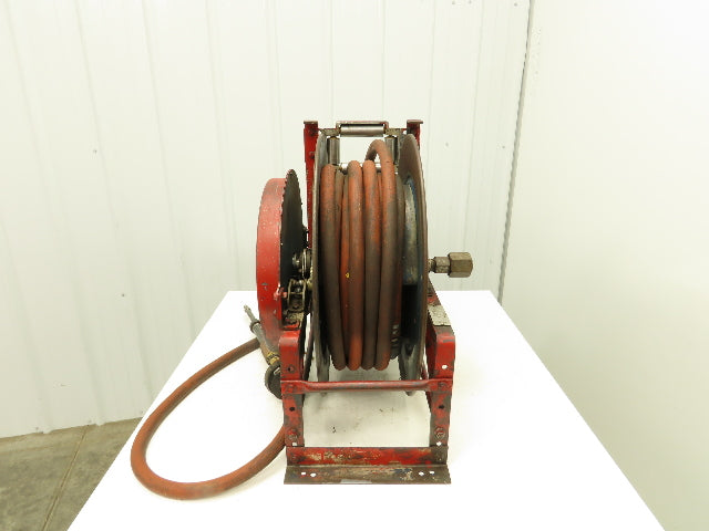 Hannay 820 25 26 A TR Pneumatic Air Hose Reel 1"x 45' Long Spring Rewind