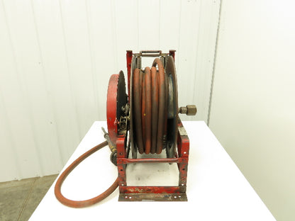 Hannay 820 25 26 A TR Pneumatic Air Hose Reel 1"x 45' Long Spring Rewind