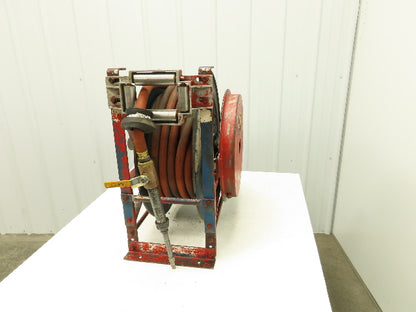 Hannay 820 25 26 A TR Pneumatic Air Hose Reel 1"x 45' Long Spring Rewind