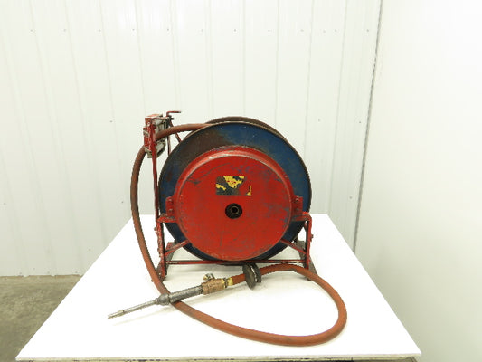 Hannay 820 25 26 A TR Pneumatic Air Hose Reel 1"x 45' Long Spring Rewind