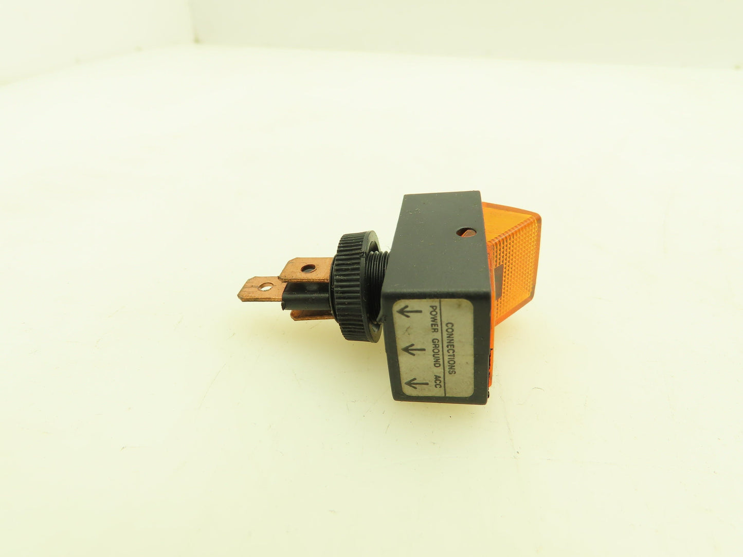 Calterm Illuminated Amber Light Jumbo Glow Rocker Switch 12VDC 20A  -Lot of 15