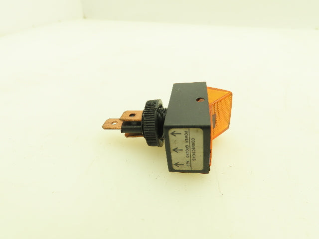 Calterm Illuminated Amber Light Jumbo Glow Rocker Switch 12VDC 20A  -Lot of 15