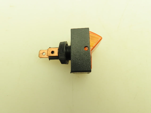 Calterm Illuminated Amber Light Jumbo Glow Rocker Switch 12VDC 20A  -Lot of 15