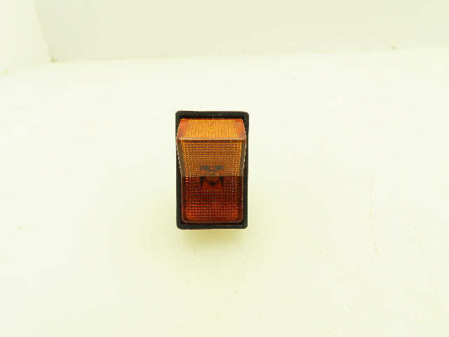 Calterm Illuminated Amber Light Jumbo Glow Rocker Switch 12VDC 20A  -Lot of 15
