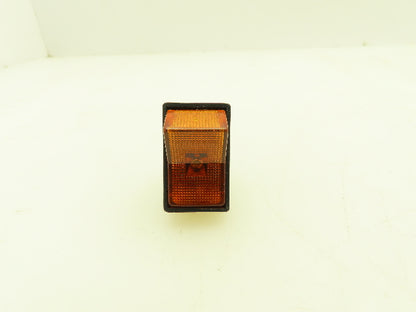 Calterm Illuminated Amber Light Jumbo Glow Rocker Switch 12VDC 20A  -Lot of 15