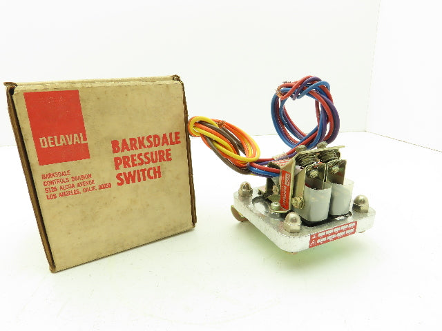 Delaval Barksdale D2S-A150 Diaphragm Pressure Switch 1.5-150 PSI Range