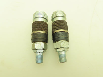 ARO 23203-012 Full Bore Pneumatic Quick Coupler 3/8" Body 1/4" NPT  -Lot of 2